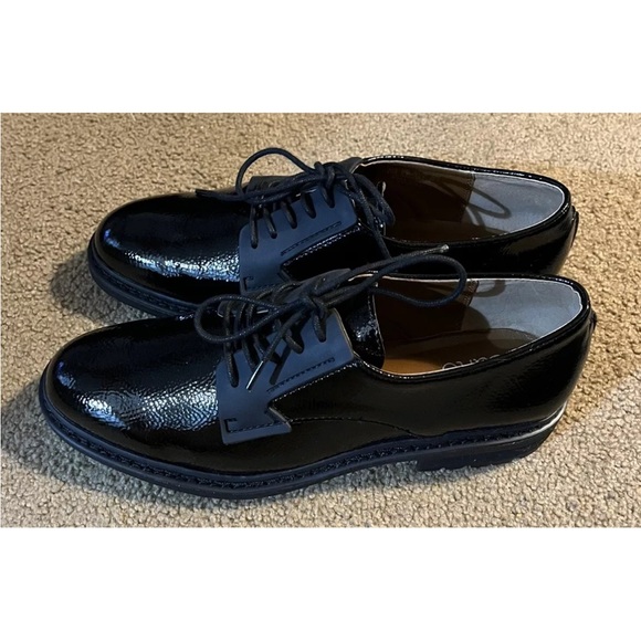 Franco Sarto Sendra Style Shoes, Shiny Black Man Made Material, Women's Sz 9.5M - Picture 4 of 7